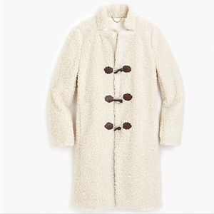 JCREW SHERPA COAT w/TOGGLES sz XSMALL